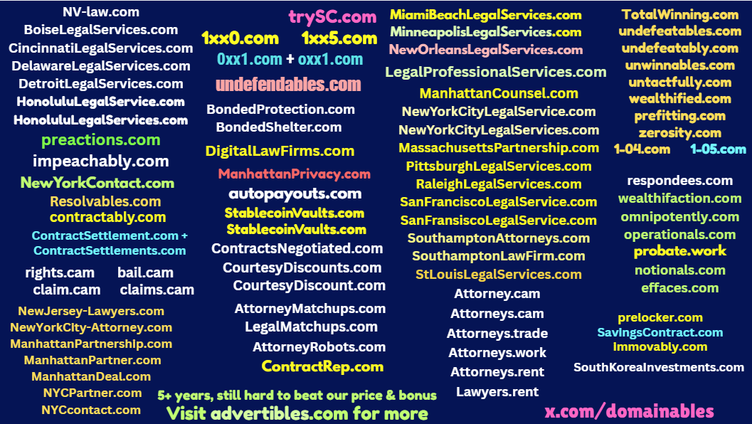 Law Domains High Search Volume Domain Names